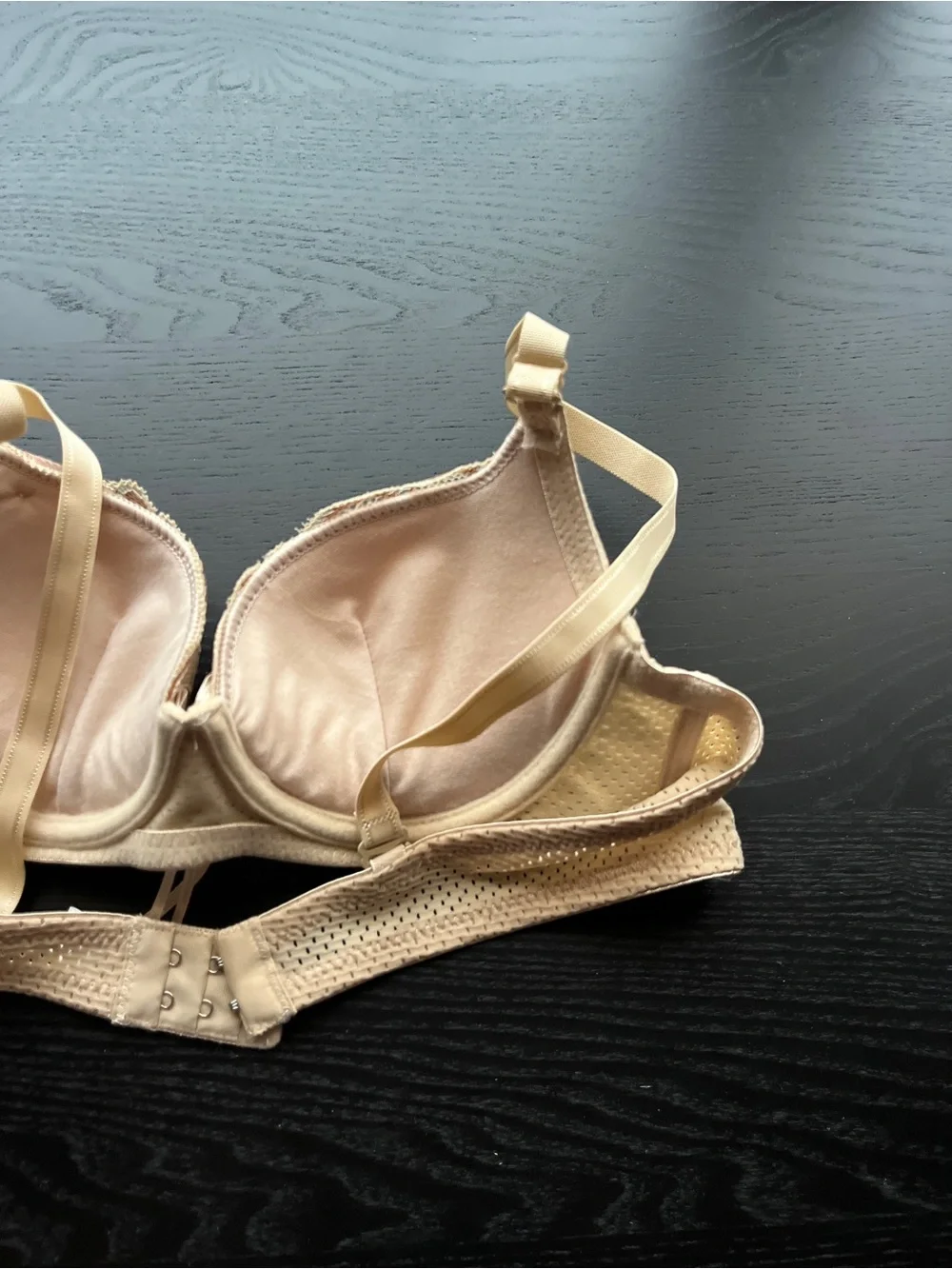 Chic Chunya Beige Lace Mesh Underwire Bra 36/B80 - Picture 10 of 16